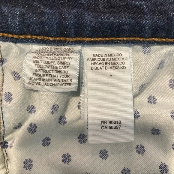 LUCKY BRAND Sz 38 x 34” 221  Original Straight Mid Wash 12” Rise Jeans - Picture 8 of 11